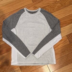 Rail Gray and White Men's Raglan Shirt